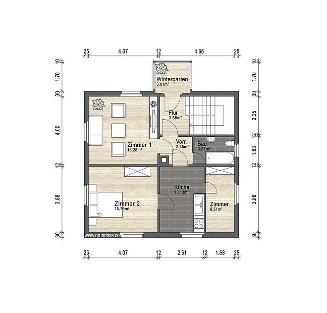 Grundriss für Exposé 4102