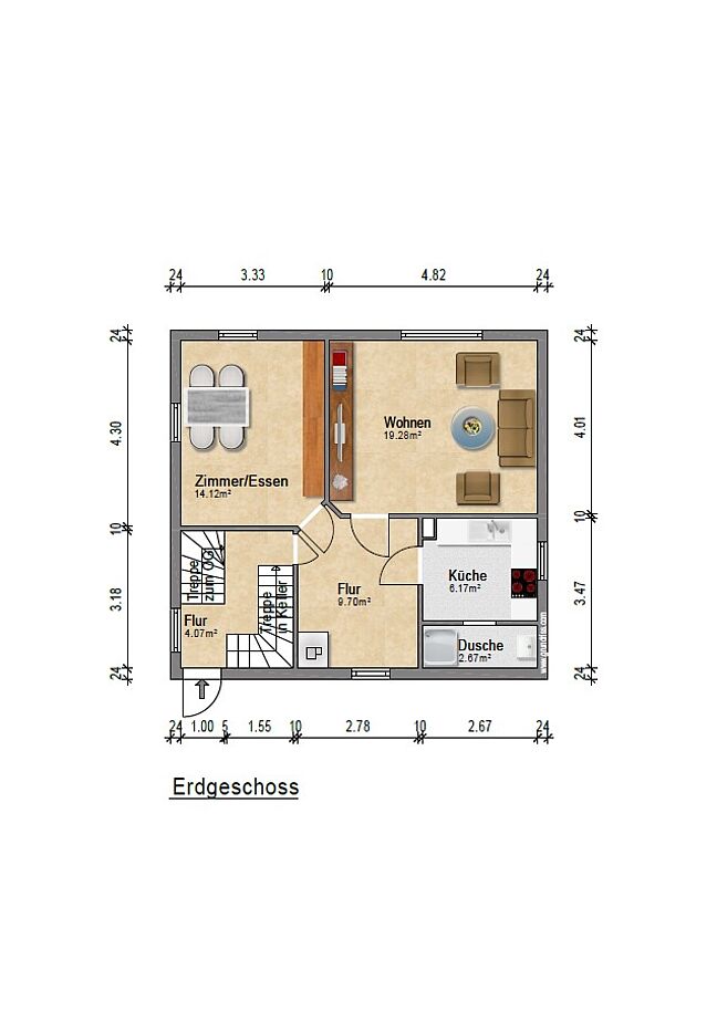 Grundriss für Exposé ZFH1 Grundriss für Exposé ZFH1