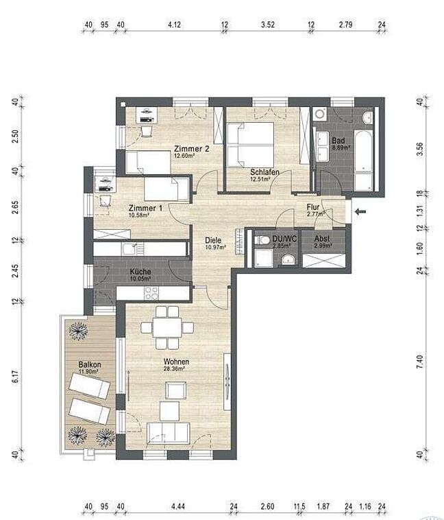 Grundriss für Exposé 3825 Grundriss für Exposé 3825