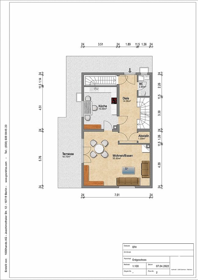 Grundriss für Exposé 3224