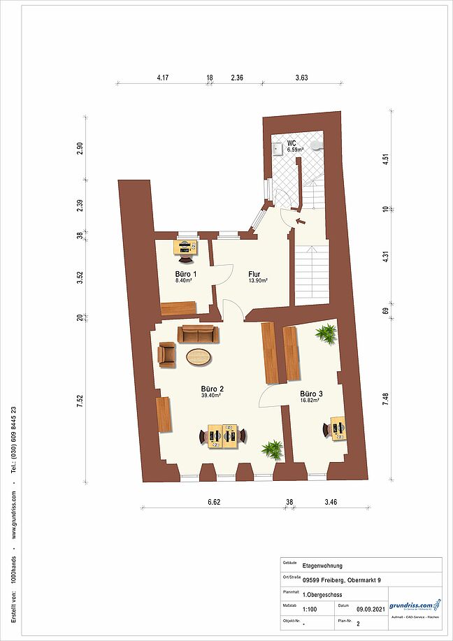Grundriss für Exposé 2976