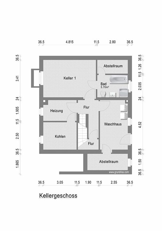 Grundriss für Exposé EFH55 Grundriss für Exposé EFH55