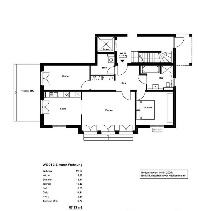 Grundriss für Exposé 4307
