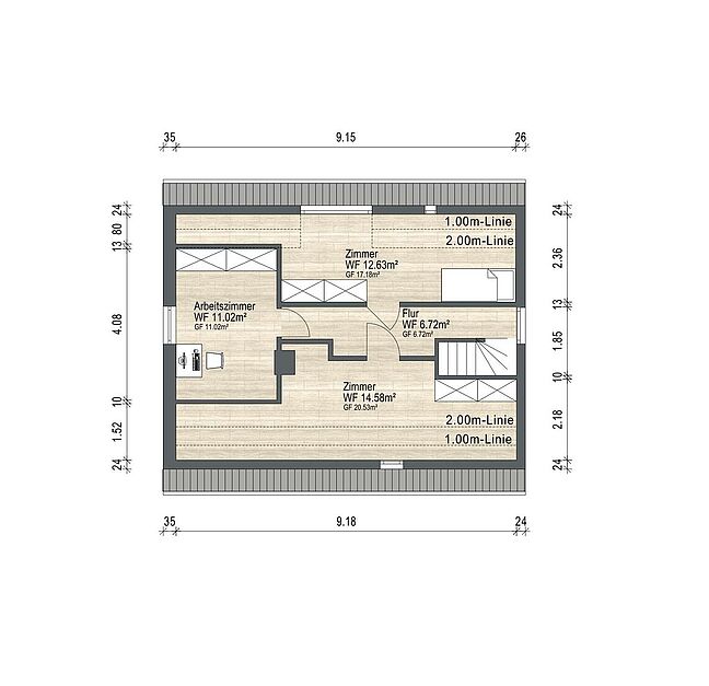 Grundriss für Exposé 4256