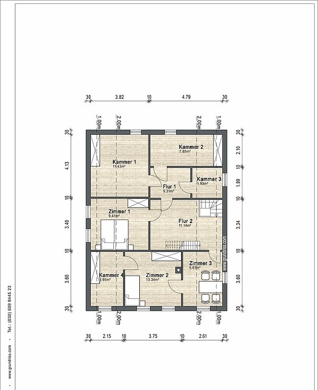 Grundriss für Exposé 3458 Grundriss für Exposé 3458