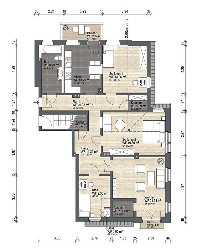 Grundriss für Exposé 4322 Grundriss für Exposé 4322