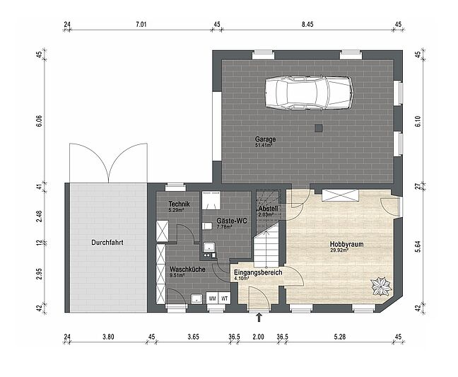 Grundriss für Exposé 3533