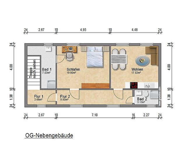 Grundriss für Exposé ZFH1 Grundriss für Exposé ZFH1