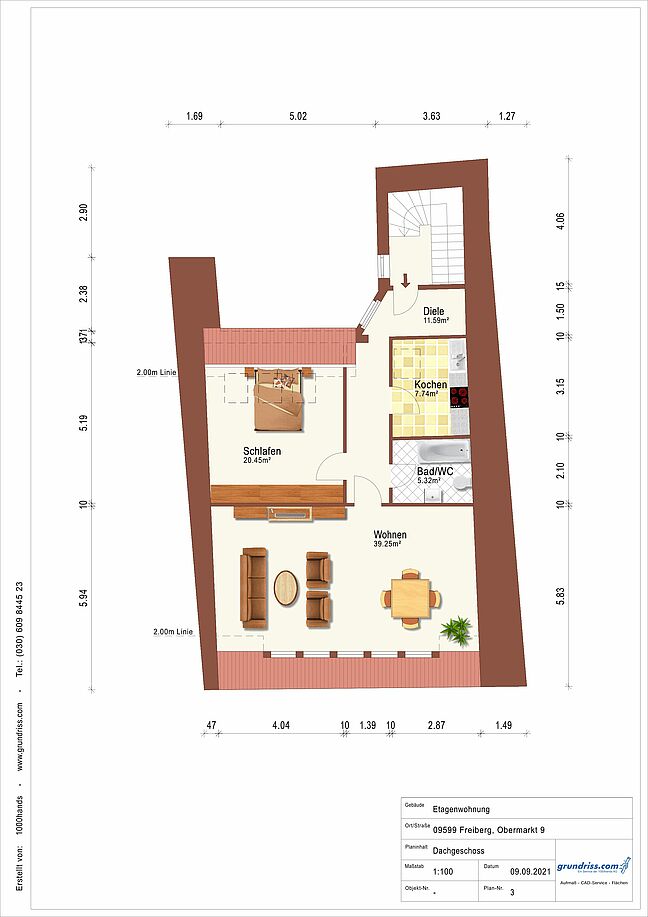 Grundriss für Exposé 2976