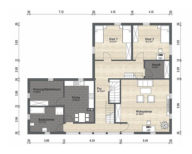 Grundriss für Exposé 3533
