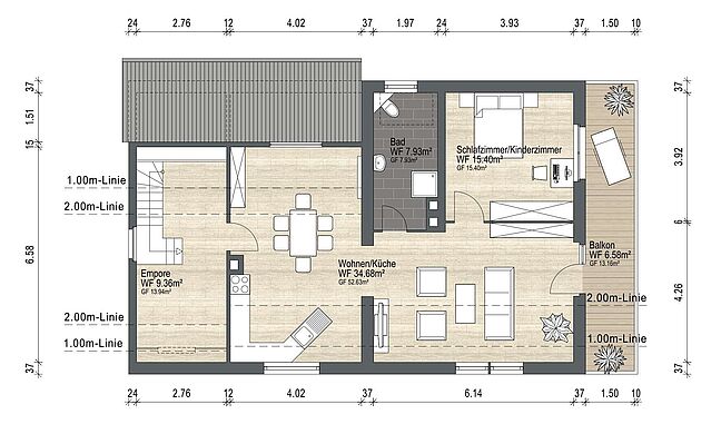 Grundriss für Exposé 4254