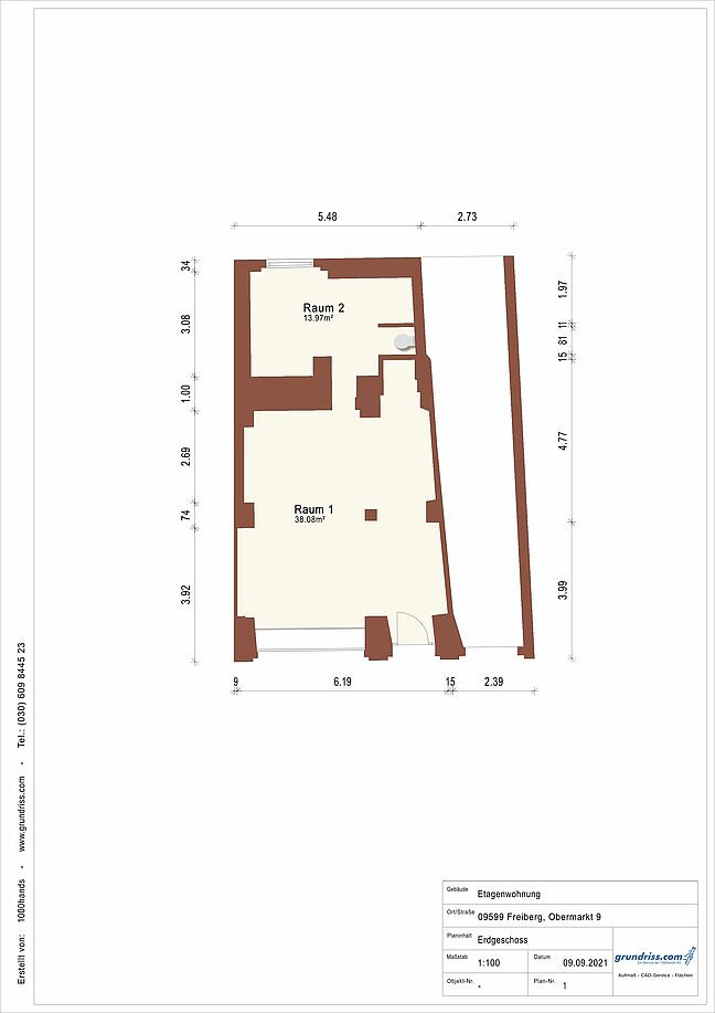 Grundriss für Exposé 2976